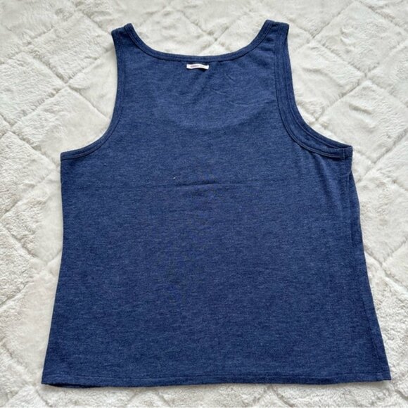 Victoria’s Secret | Heather Blue “Namaste in Bed” Tank Top | Size Small - Picture 3 of 8